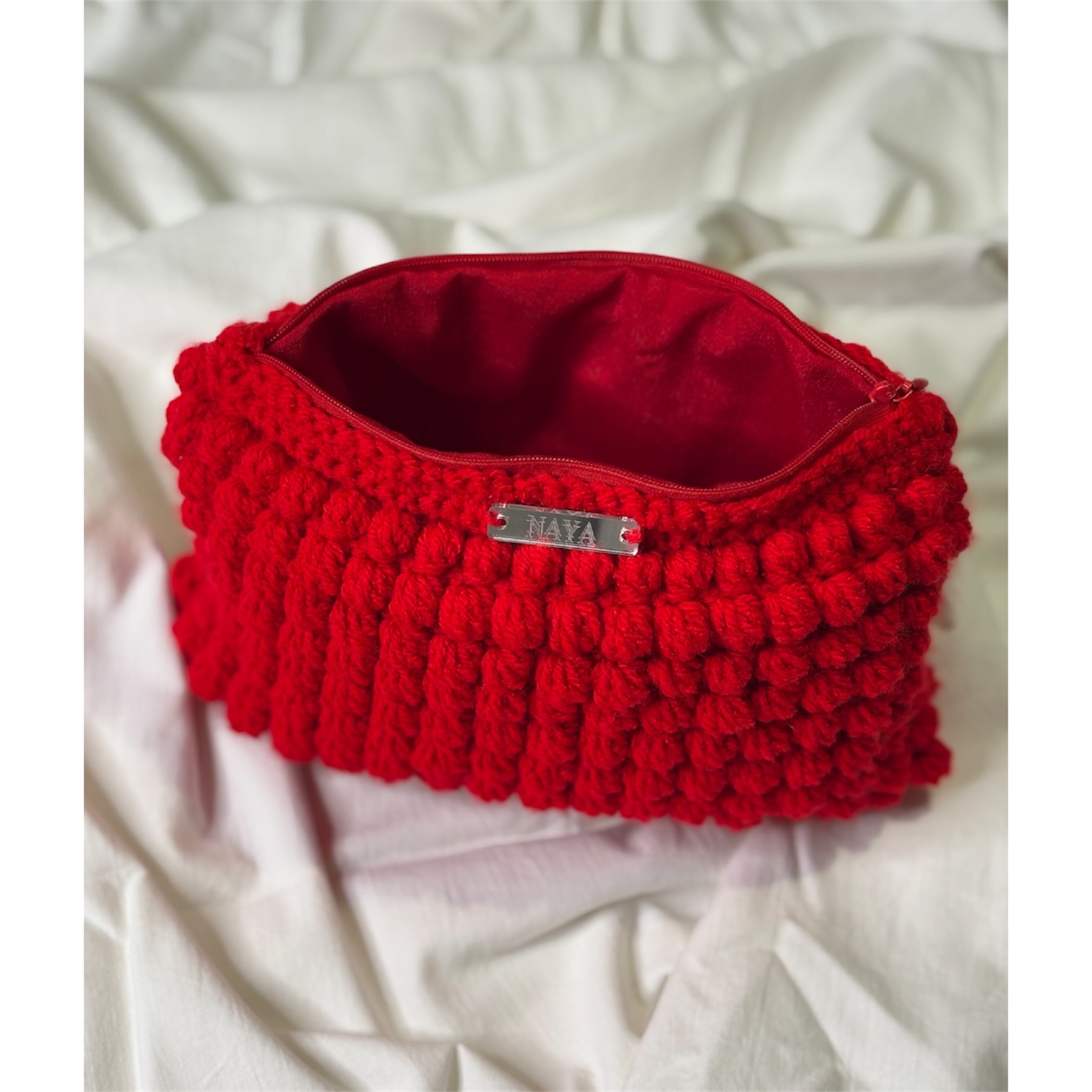 Photoroom_20260203_155642 NAYA Handmade Pouch Red - Image 1
